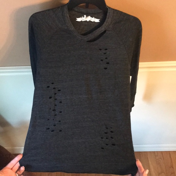 Heart and Soul Distressed Long Sleeve - Picture 3 of 8